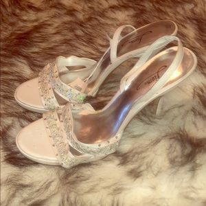 Brand new white heels